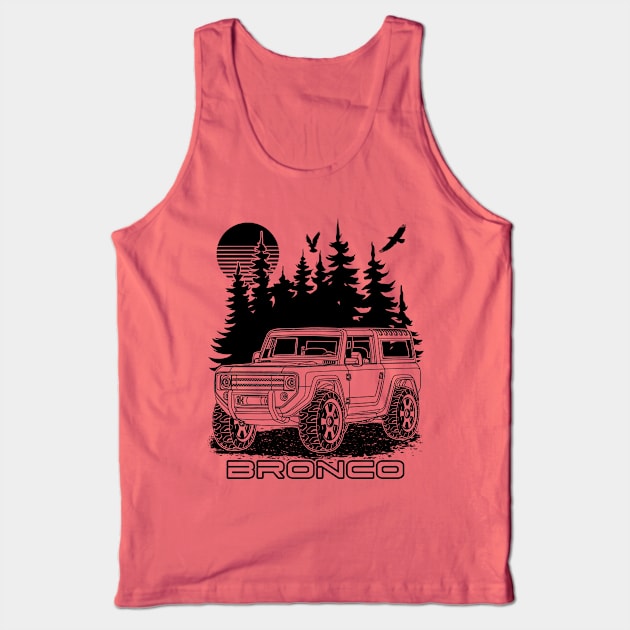 Bronco Off Road Tank Top by Guyvit